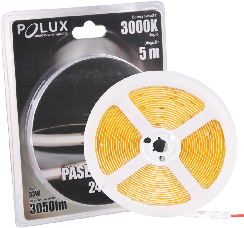 Pasek LED Polux COB 24 V 3000 K 5 m