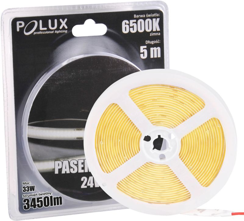 Pasek LED Polux COB 24 V 6500 K 5 m