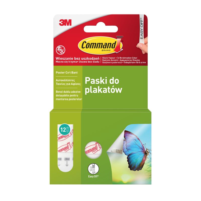 Paski do plakatów Command małe 12 sztuk