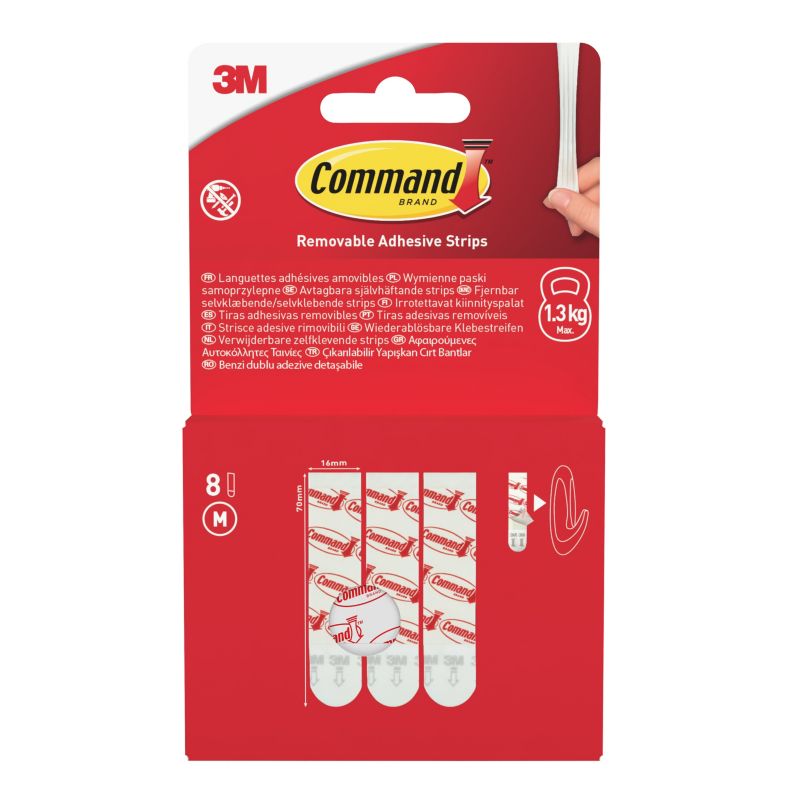 Paski wymienne 3M Command średnie 8 sztuk
