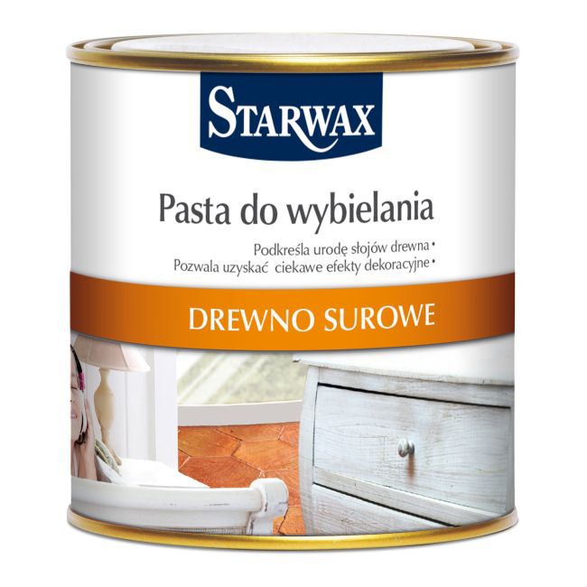 Pasta do wybielania drewna surowego Starwax 0,5 kg