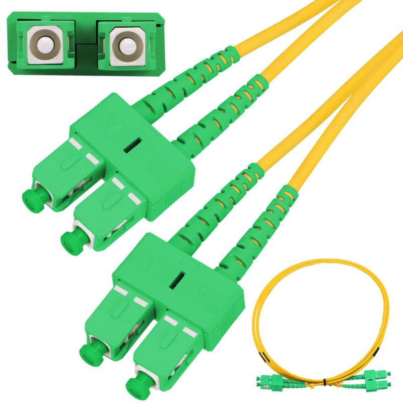 Patchcord Extralink SC/APC-SC/APC PVC, Jednomodowy, Duplex, G.657A, 3mm ...