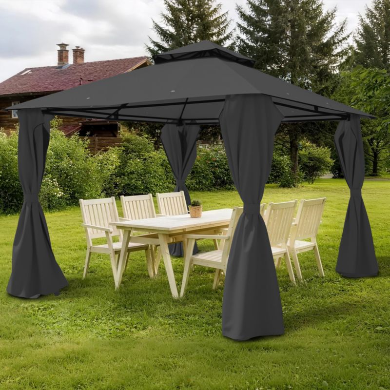 Pawilon GoodHome Thar 3 x 3m antracyt
