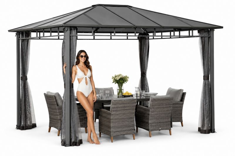 Pawilon Ogrodowy Corciano Aurora 300x360x260cm LED Altana Wiata 1szt.