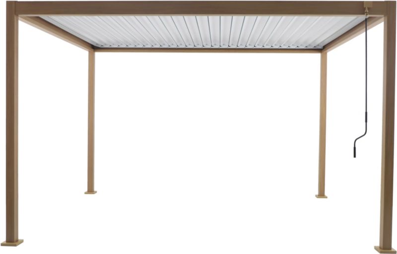 Pawilon ogrodowy Evisa Grain 3 x 4 m aluminiowy struktura drewna