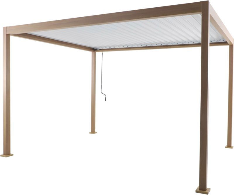 Pawilon ogrodowy Evisa Grain 3 x 4 m aluminiowy struktura drewna
