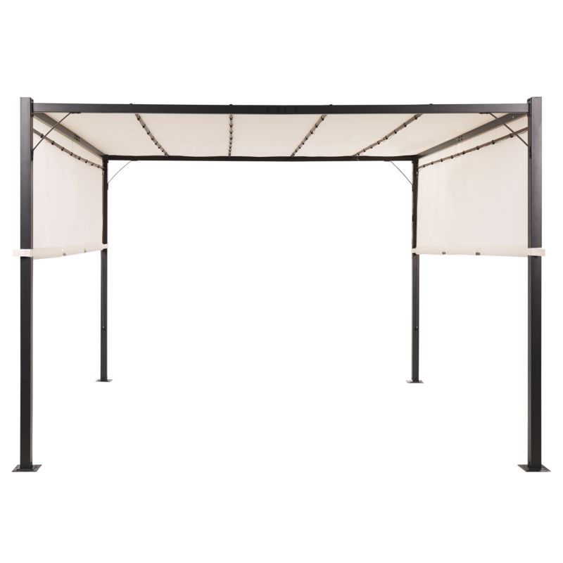 Pawilon ogrodowy LED Parga 310 cm 310 cm Metal Beżowy 1 szt.