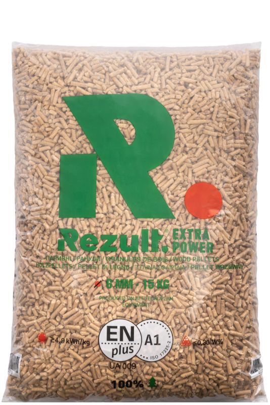 Pellet drzewny Rezult A1 6 mm 15 kg