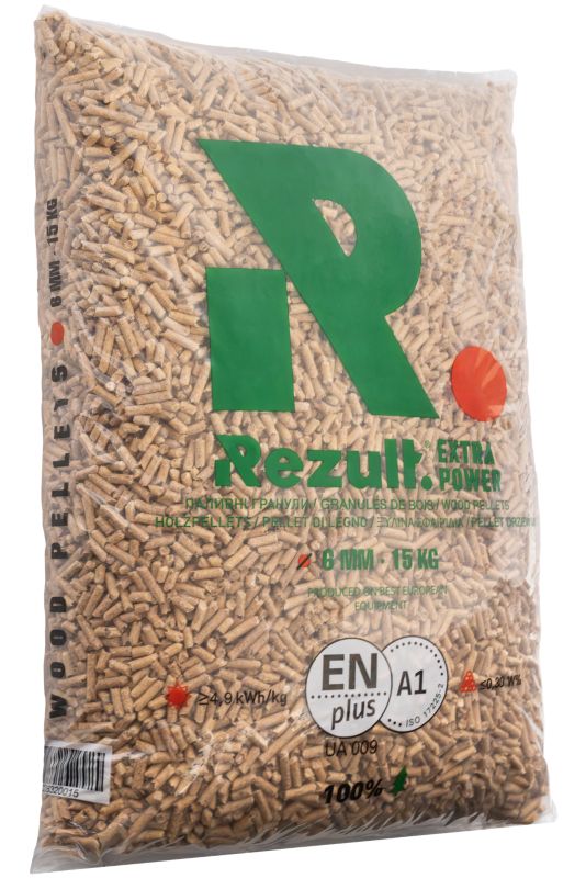 Pellet drzewny Rezult A1 6 mm 15 kg