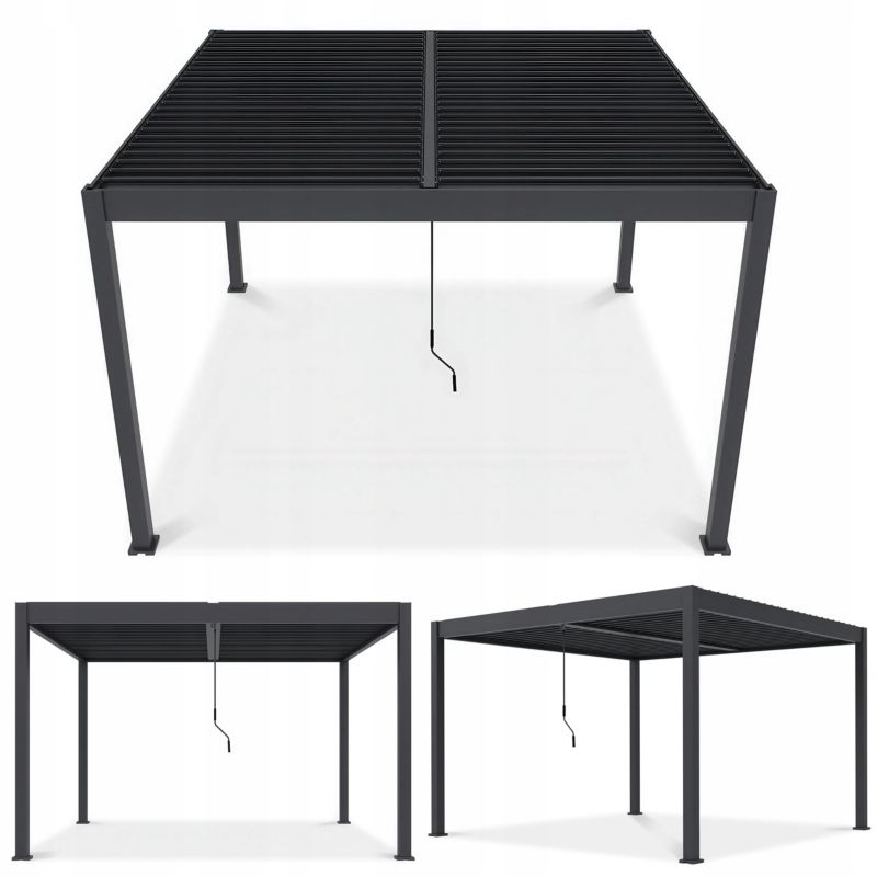 Pergola Aluminiowa Tarasowa Aluminium ELEGANCE DUO 4x4 Gutroof 1 szt