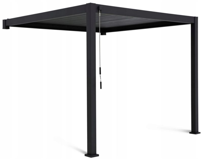 Pergola Ścienna Tarasowa Ogrodu Zadaszenie 3x3 Premium Wall Gutroof Biała 1 szt