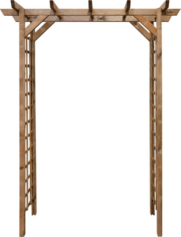 Pergola drewniana 165 x 80 x 214 cm brązowa