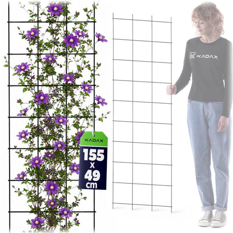 Pergola KADAX Ogrodowa metalowa Podpora Do Roślin Róż Kwiatów Kratka 45x150 1 szt.