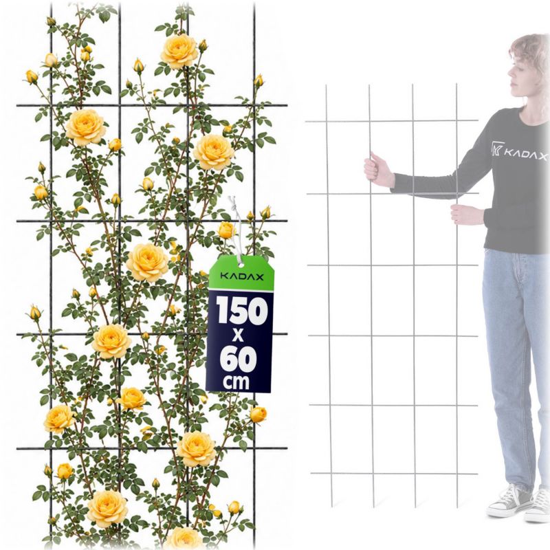 Pergola KADAX Ogrodowa metalowa Podpora Do Roślin Róż Kwiatów Kratka 60x150cm 1 szt.