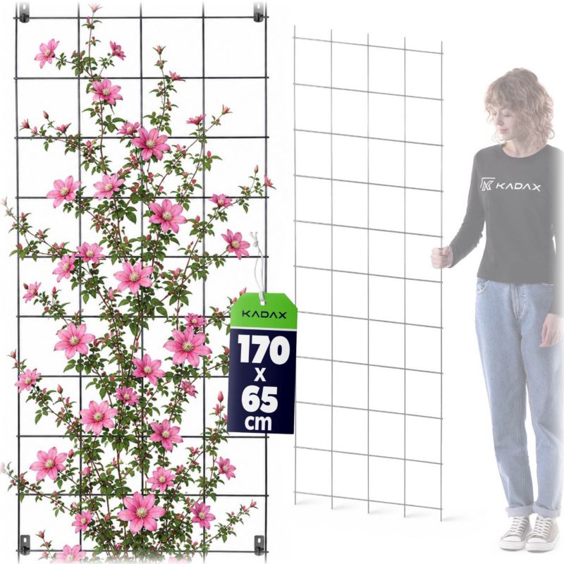 Pergola KADAX Ogrodowa metalowa Podpora Do Roślin Róż Kwiatów Kratka 65x170cm 1 szt.