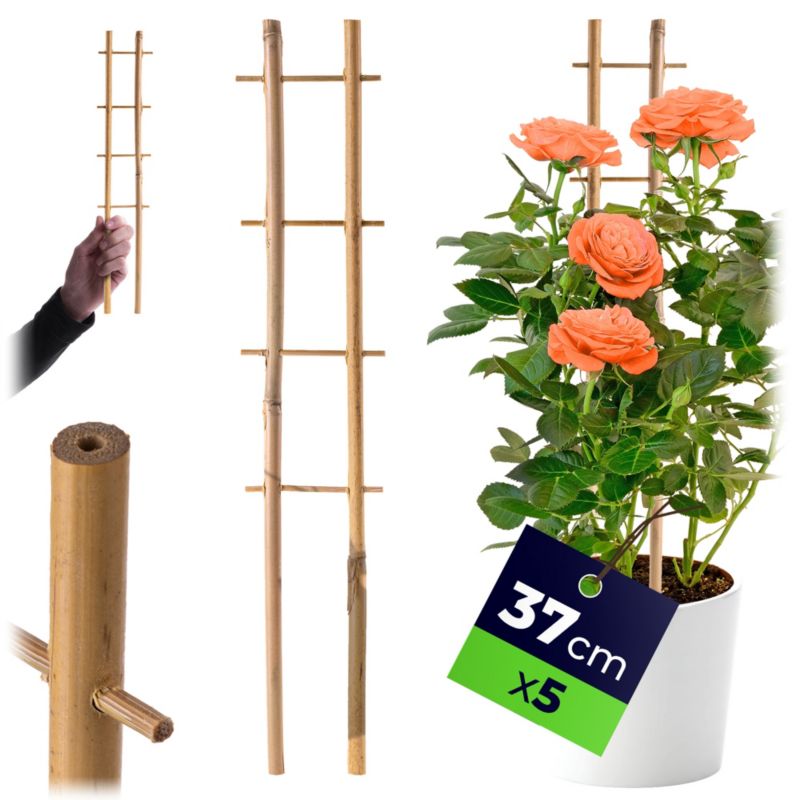Pergola KADAX Podpora Drabinka Bambusowa 37 cm 5 szt.
