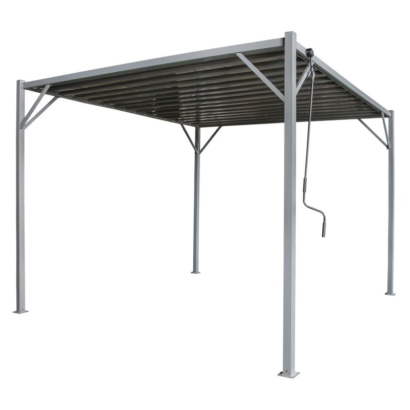 Pergola ogrodowa 4iQ Group 3x4m metalowa altana 1szt.