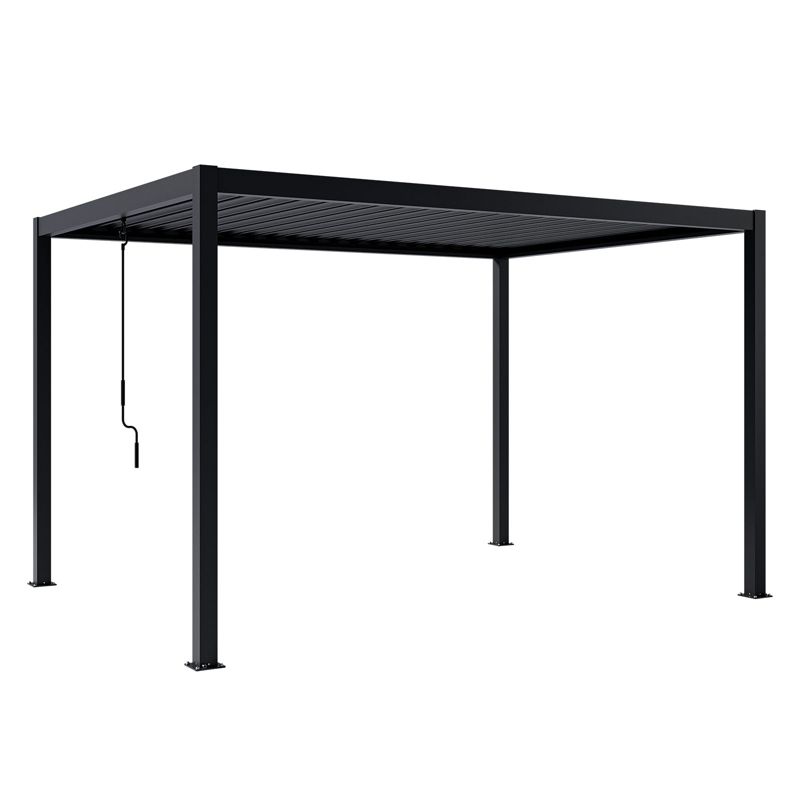 Pergola Ogrodowa Bioklimatyczna 100% Aluminiowa NORDVIC Skyline 3 x 4 m Antracyt
