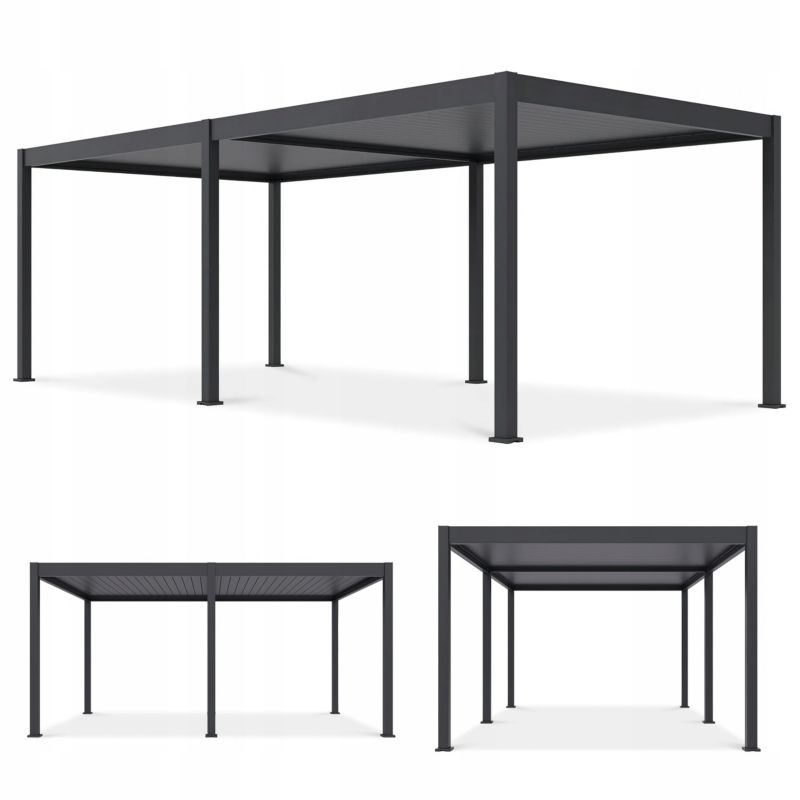 Pergola Ogrodowa elektryczna DELUXE Automatic 3,6x7,2 z oświetleniem LED 1 szt