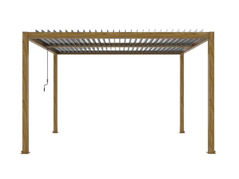 Pergola Ogrodowa Esti&Esta 3x4m Aluminiowa Regulowany Dach Z Oświetleniem LED 1szt