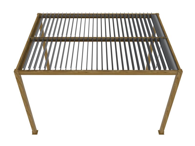Pergola Ogrodowa Esti&Esta 3x4m Aluminiowa Regulowany Dach Z Oświetleniem LED 1szt