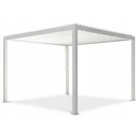 Pergola Ogrodowa Gutroof Regulowana Na Taras Premium Tarasowa 3x3 Biała 1 Szt