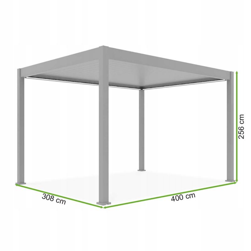 Pergola Ogrodowa Gutroof Tarasowa Sterowana Automatycznie Led Elegance 3x4m 1 szt