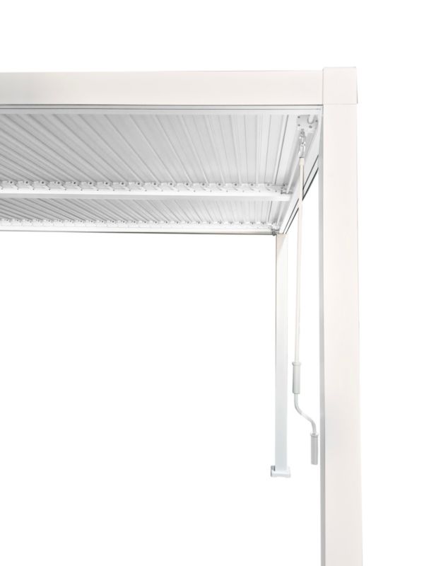 Pergola ogrodowa JUMI 3x4 m z regulowanym dachem aluminiowa biała na taras mocna 1 szt.
