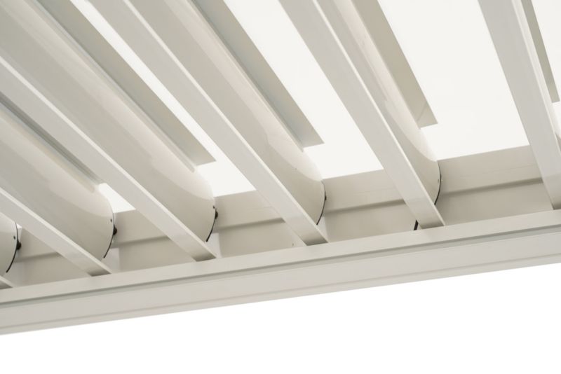 Pergola ogrodowa JUMI 3x4 m z regulowanym dachem aluminiowa biała na taras mocna 1 szt.