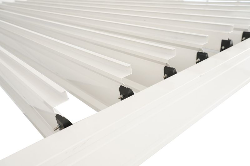Pergola ogrodowa JUMI 3x4 m z regulowanym dachem aluminiowa biała na taras mocna 1 szt.