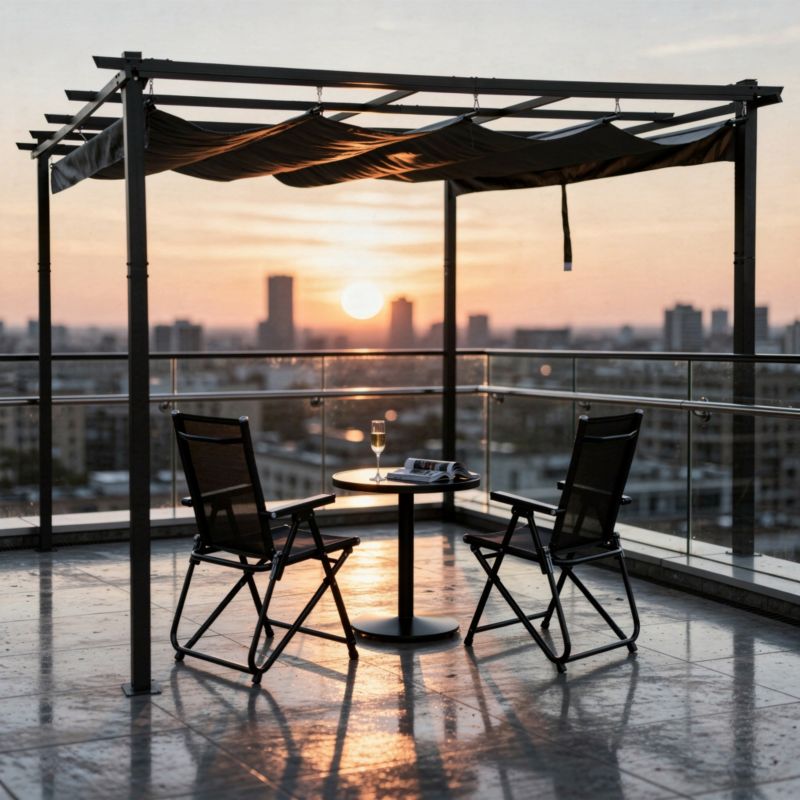 Pergola ogrodowa JUMI altana z zadaszeniem pawilon 3x4m ogród wiata tarasowa 1 szt.