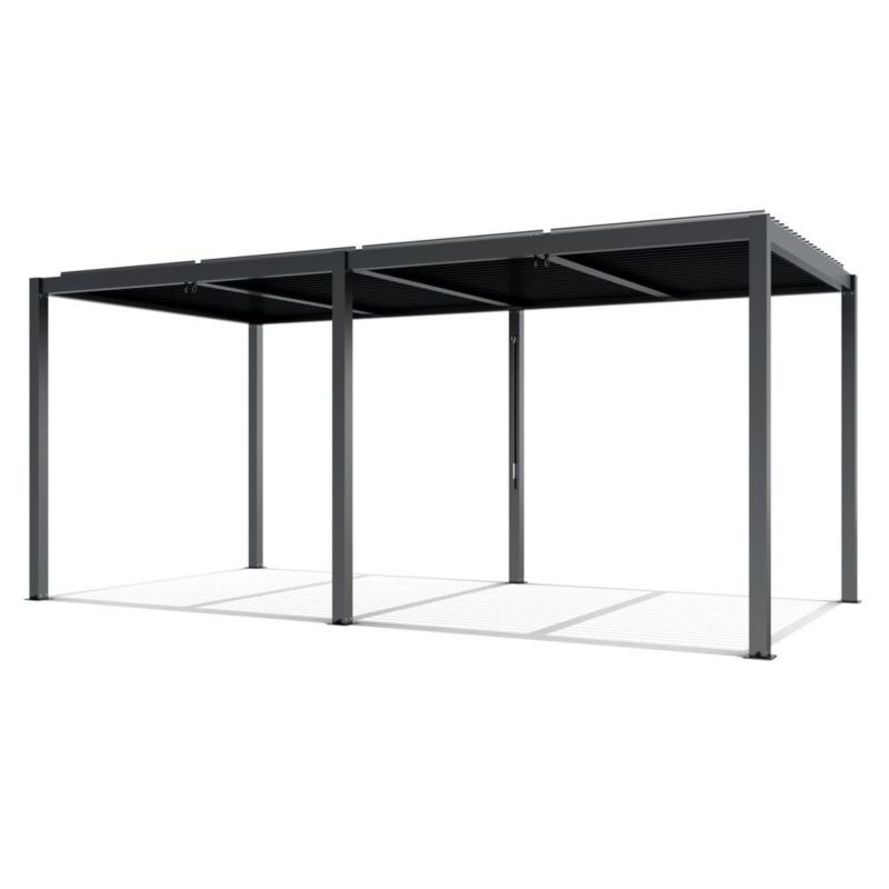 Pergola ogrodowa Mirpol aluminiowa 5.8x3 m LED antracyt 1 szt.