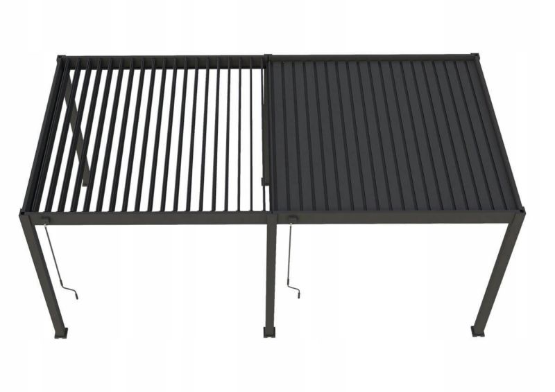 Pergola Ogrodowa Zadaszenie Tarasu Elegance 3x6m Metalowa Antracyt Gutroof 1 szt