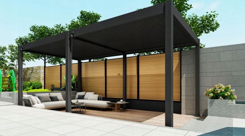 Pergola Ogrodowa Zadaszenie Tarasu Elegance 3x6m Metalowa Antracyt Gutroof 1 szt