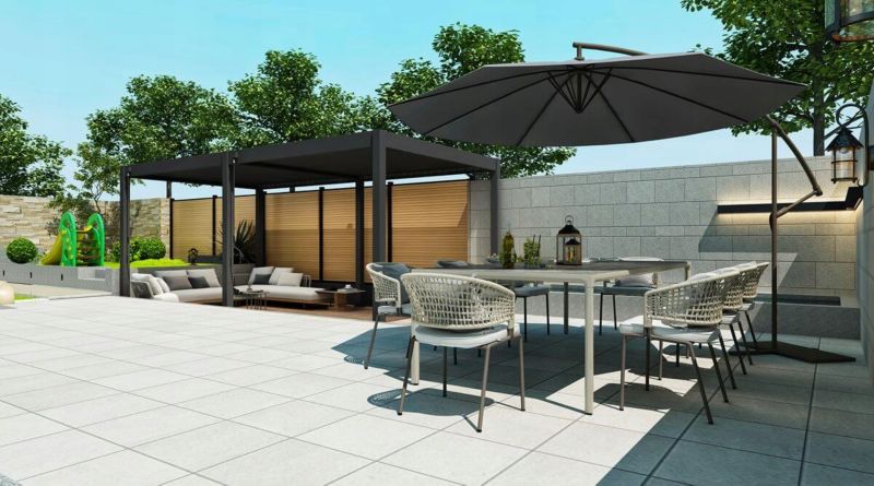 Pergola Ogrodowa Zadaszenie Tarasu Elegance 3x6m Metalowa Antracyt Gutroof 1 szt
