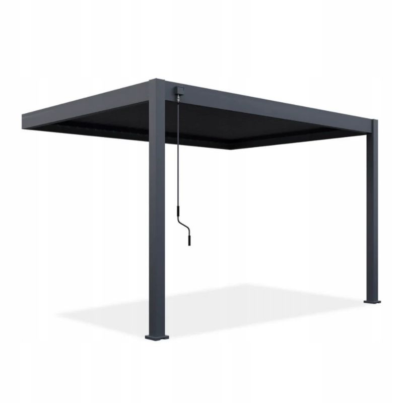 Pergola Przyścienna 3x4 Aluminiowa Elegance Wall Gutroof Na Taras Antracyt 1 szt