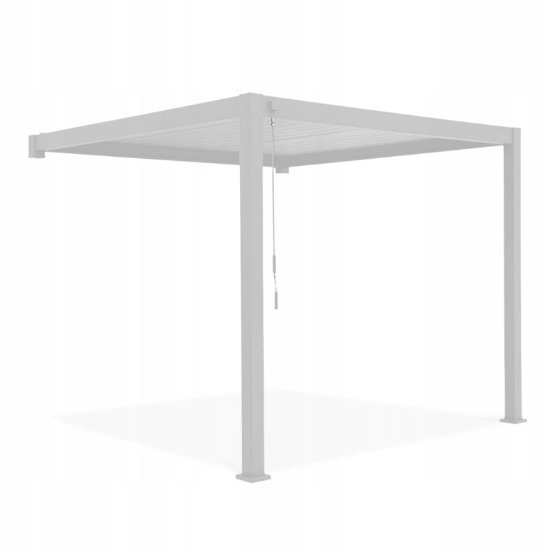 Pergola Przyścienna Gutroof 3x4 Aluminiowa Premium Pawilon Taras Biała 1 szt
