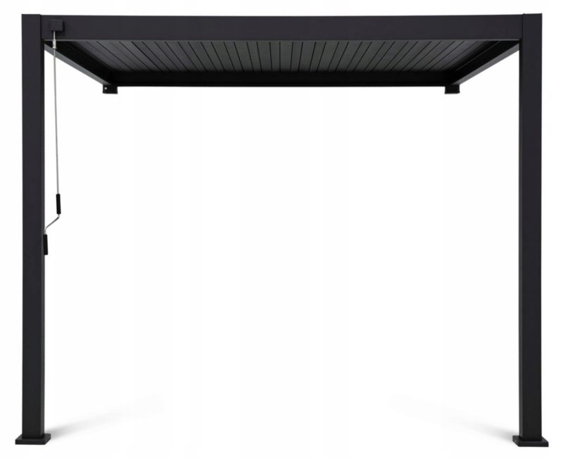 Pergola Przyścienna Gutroof 3x4 Aluminiowa Premium Pawilon Taras Biała 1 szt