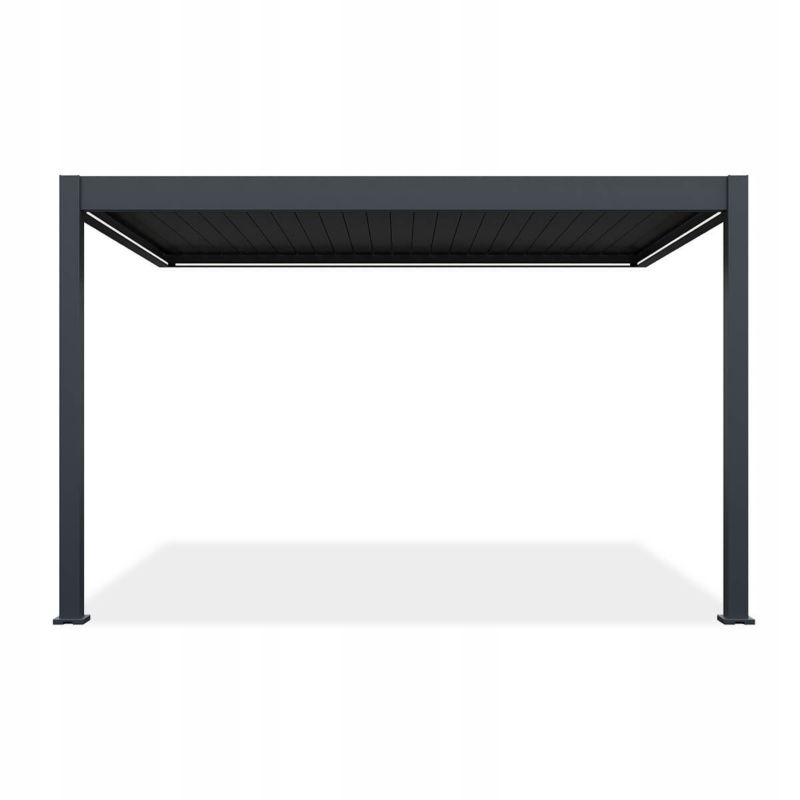 Pergola Przyścienna Z Oświetleniem Led Elegance Wall 3x4 Na Taras Gutroof 1 szt