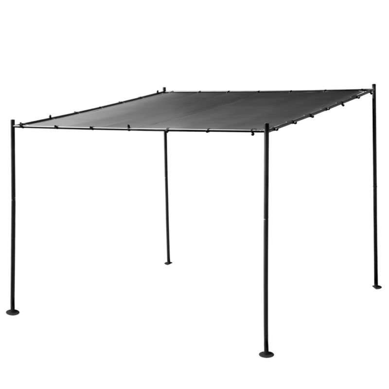 Pergola stalowa JUMI do elewacji 3x3 m ogrodu ogrodowa tarasowa na taras duża 1 szt.