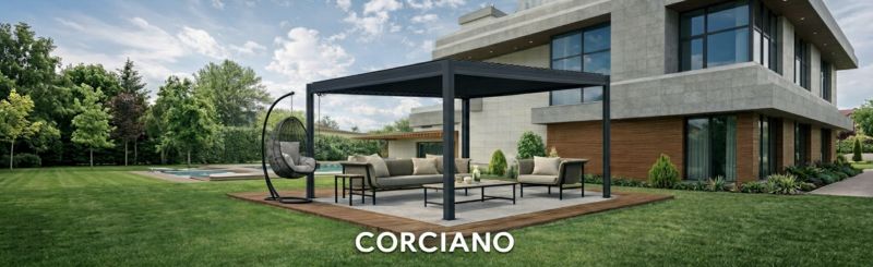 Pergola Tarasowa Corciano Borneo z otwieranym dachem Altana Aluminiowa Antracyt 3x6m 1szt.