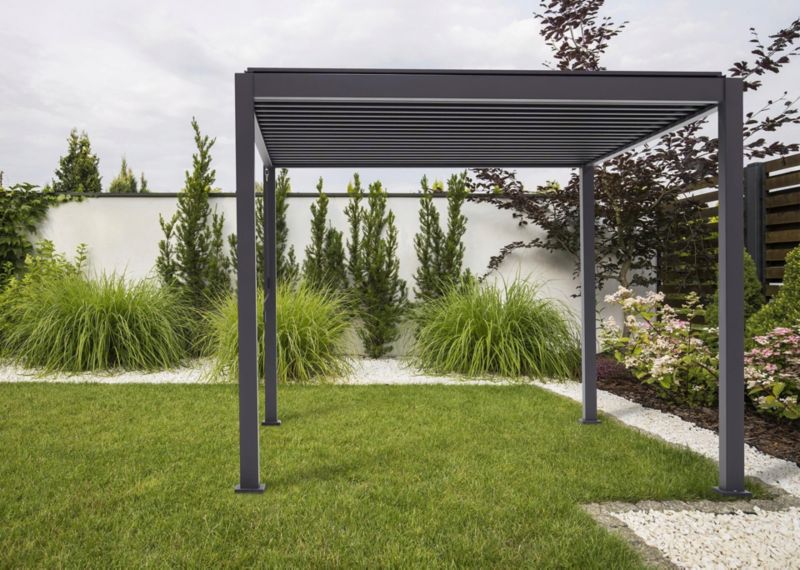 Pergola Tarasowa Gutroof Ogrodowa 3x4 - 300x400 Premium White Regulowana Biała 1 szt