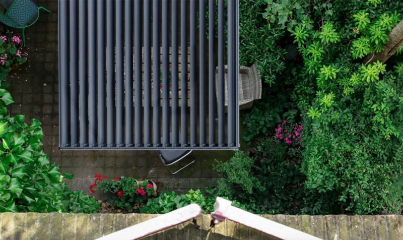 Pergola Tarasowa Gutroof Ogrodowa 3x4 - 300x400 Premium White Regulowana Biała 1 szt