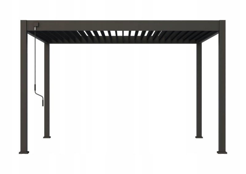 Pergola Tarasowa Gutroof Ogrodowa Na Taras Elegance 3x4 Antracyt Czarna 1 szt