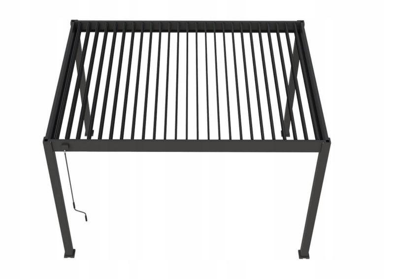 Pergola Tarasowa Gutroof Ogrodowa Na Taras Elegance 3x4 Antracyt Czarna 1 szt
