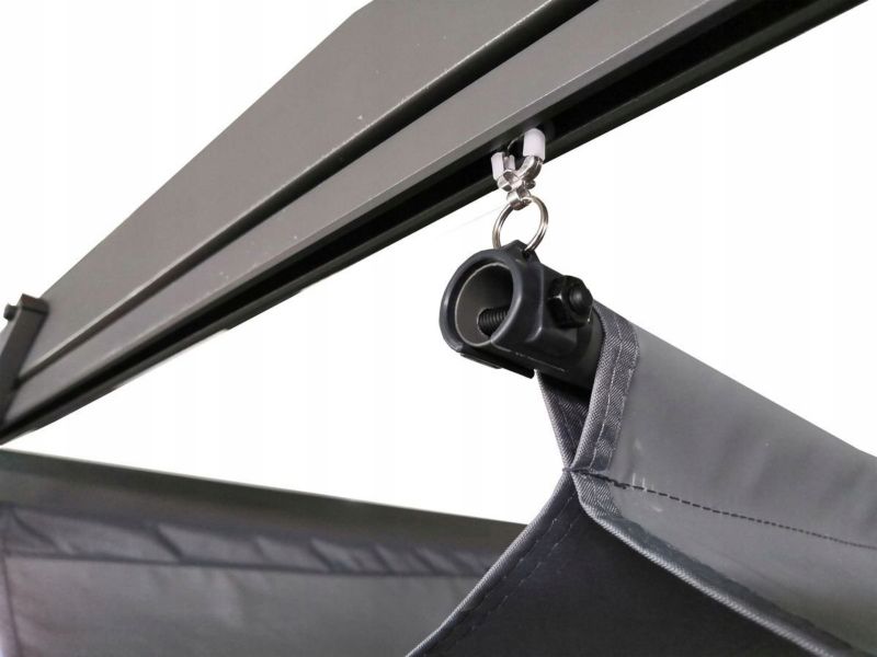 Pergola Tarasowa Hardmaister Ogrodowa 3x4m Zadaszenie Tarasu Metalowa Szara 4x3 1 szt