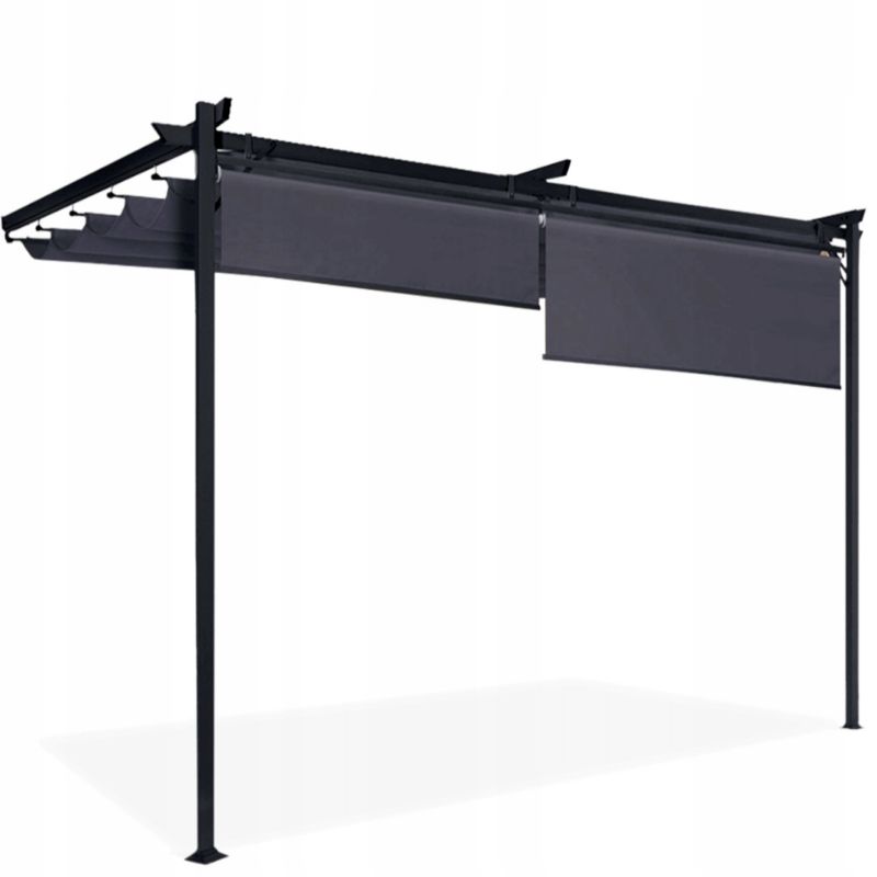Pergola Tarasowa Hardmaister Ogrodowa Przyścienna Zadaszenie 4x2,7m 4x3 Rolety 1 szt