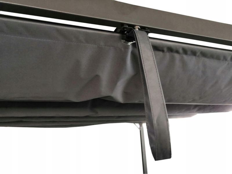 Pergola Tarasowa Hardmaister Ogrodowa Sprint 3x6 Antracyt Białe Zadaszenie Duża 1 szt