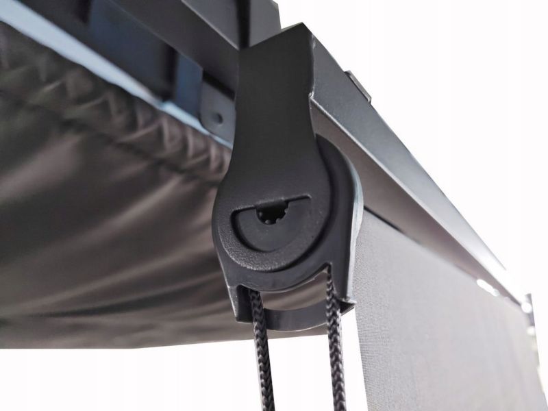 Pergola Tarasowa Hardmaister Ogrodowa Zadaszenie Sprint Plus 3x4 Biała Roletami 1 szt
