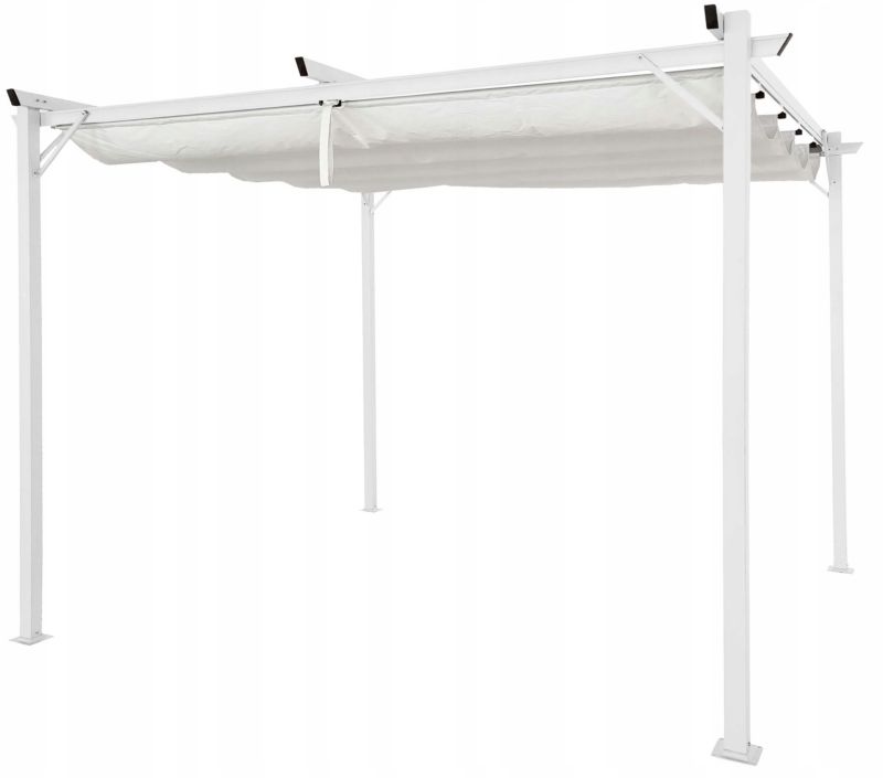 Pergola Tarasowa Hardmaister Z Dachem Sprint 290x290cm 3x3 Biała Altana 1 szt